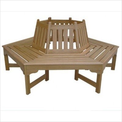 DC America SL3055CO, Sequoia Wrap Around Bench, Hardwood Finish