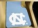 NC Script Car Mats 2 Piece universal fit Car Floor Mat (Rug) - North Carolina Tar Heels - UNC