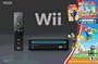 Wii Black Console with New Super Mario Brothers Wii and Music CD
