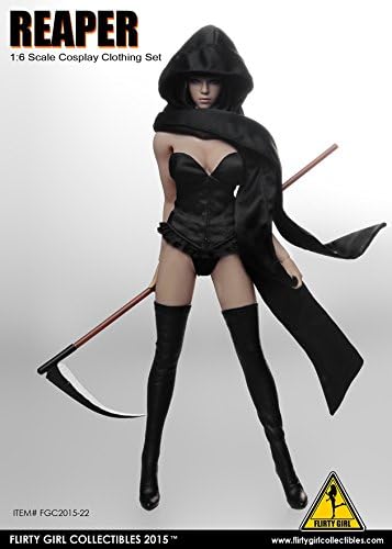 FLIRTY GIRL 1/6 Scale Figure Clothing Reaper Cosplay Clothing Set 12" Action Figure Accessories Figure Cosplay Clothes Set