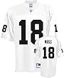 Randy Moss White Reebok NFL Replica Oakland Raiders Youth Jersey