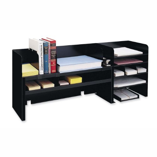 Mmf Industries 2061DOBK Desk Organizer w/Dividers, 47-1/4 in.x9-1/2 in.x18-3/8 in., Black On Sale