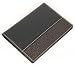 Silver J Genuine leather passport wallet, handmade designer gift, black leather in oriental lucky pattern decoration.