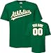 Oakland Athletics T-Shirt: Personalized Cooperstown Name and Number T-Shirt