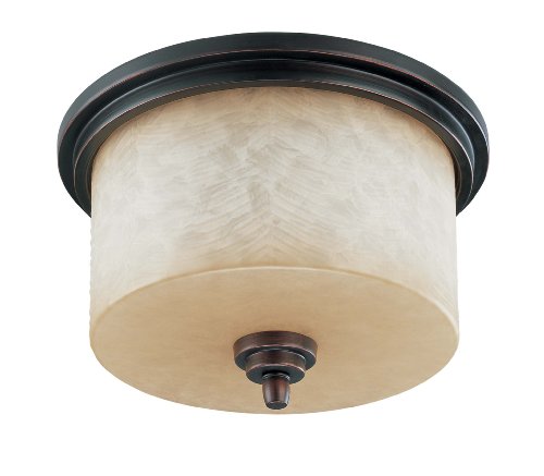 Nuvo Lighting 60/3851 Lucern Flush Dome  Saddle