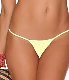 Susy Intimates Cute Stretch Print G String Thong Panties