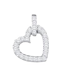 0.25CT DIAMOND HEART PENDANT