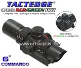 UTG Tactedge 30mm Red Green Dot Scope With 3/8 Scope Rings For .22 Rifles Paintball Marker Air Rifles