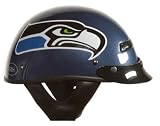 Brogies Bikewear NFL Seattle Seahawks Motorcycle Half Helmet (Blue, Large) at Amazon.com