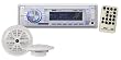 Pyle PLMRKT32WT In-Dash Marine AM/FM PLL Tuning Radio with USB/SD/MMC Reader