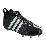 Adidas Men's ADIDAS SCORCH 8 D MID FOOTBALL CLEATS 16 (BLACK/RUN WHITE/MET SILVER)