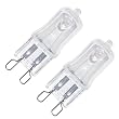 Eveready 40w Clear Capsule G9 Halogen Lamp Bulb - Twin Pack