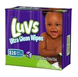 Luvs Ultra Clean Wipes 3x Refills, 216 Count (Pack of 4)