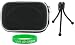 Hard EVA (Black) Case and Tripod for Sony Cyber-shot DSC-W230 Digital Camera Silver