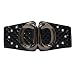 Rhinestone Studded Wide Elastic Plus Size Belt