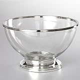 BANDED SALAD BOWL AND SERVERS