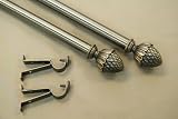 A&F Rod Décor - NEW Decorative Curtain Rod #67, 48-84 inch, Antique Brass
