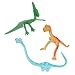 One Dozen 'Fun Toys' Bendable Dinosaurs: T-Rex, Brachiosaurus and Pteranadons - 3.25 to 7.75 inches long_s-1