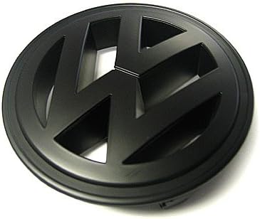 Matte Black Front Grille Emblem For VW MK5 Jetta 2.5 TDI