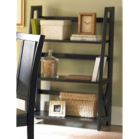 Home Elegance 481bk-11 Black Folding Bookcase by Home Elegance