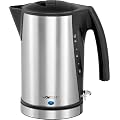 Clatronic WKS 3288 Wasserkocher Cordless 360� 1.7 Liter max, schwarz/inox