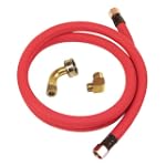 Whirlpool W10278625RP Universal Industrial-Grade 4-Foot Dishwasher Water Supply Kit