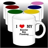 I Love/Heart Bouvier Des Flandres Mug (Your Choice of Colors)