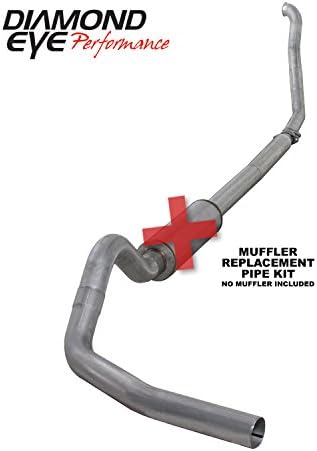 Diamond Eye 4" Turbo Back SS Exhaust Kit 1994-1997 Ford 7.3L Powerstroke No Muf