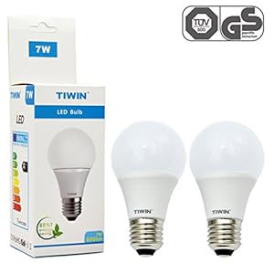 Bewertung und Ratgeber von TIWIN 2x Neue Generation 7W E27 LED Birne Lampe Strahler Kaltweiss A Test - Sehr hell, aber auch sehr kalt Bewertung und Ratgeber von TIWIN 2x Neue Generation 7W E27 LED Birne Lampe Strahler Kaltweiss A Test - Sehr hell, aber auch sehr kalt