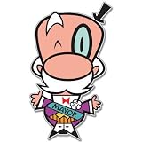 Powerpuff Girls Mayor Townsville bumper sticker 3" x 5"