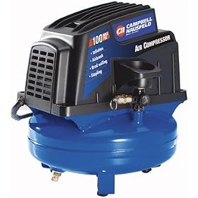 Factory-Reconditioned Campbell Hausfeld FP202800RB 1 Gallon Oil-Free Pancake Air Compressor