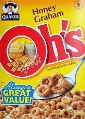 Quaker Honey Graham Oh's 10.5 oz - (6 pack)