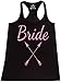 Shop4Ever® Bride Pink Arrows Women's Racerback Tank Top Wedding Tank Tops