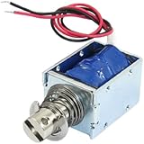 SODIAL(R) 1kg Force 10mm Stroke Push Open Frame Solenoid Electromagnet DC 12V