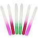 JOVANA Crystal Glass Nail Files Manicure Set of 5