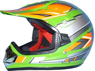 SMALL NEW GREEN YOUTH BMX DIRT BIKE ATV 310 HELMET