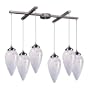 Elk Lighting 503-6SW chandelier from Lacrima collection