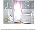 Butterfly Wall Decal Stickers Gray Grey Pink Butterflies Flower Dragonfly Mural Vinyl Sticker Decals Childrens Nursery Baby Room Decor Girls Bedroom Decorations Kid Child Murals Baby Shower Decoration