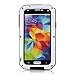 Lentenda Waterproof Shockproof Aluminum Gorilla Metal Cover Case for Galaxy S5 Love Mei (white)