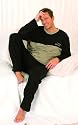 Herren-Schlafanzug , Pyjama "Adam" von Moonline in 100 % Baumwollqualit&auml;t in den Gr&ouml;&szlig;en M bis XXL. 3 Varianten