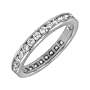 14k White or Yellow Gold Channel-Set Diamond Eternity Band (1 cttw, H-I Color, SI2 Clarity)