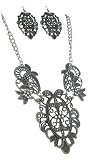 Young & the Restless ~ ~ Genevieve Atkinson Fleur Paisley Cutout Necklace STUNNING