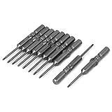 uxcell プラスドライバー　フィリップス型ドライバービット　グレー　PH0 x 60mm　10個入り