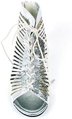 Janestore Fashion Women Trends Gladiator Faux Leather Sandal shoes Multi Colored