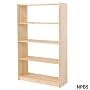 NATURAL PINE BOOKCASE 5 SHELVES, 1307H X 800W X 30&hellip 