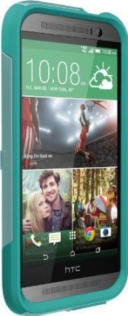 Otterbox Commuter Series for HTC One M8 - Frustration-Free Packaging - Aqua Sky