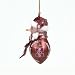 Mississippi State Bulldogs NCAA Striped Acrylic Football Snowman Ornament (2.75)