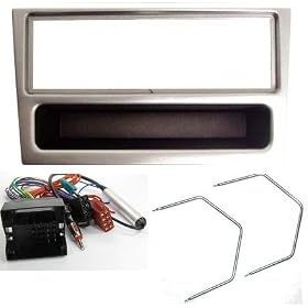 VAUXHALL ASTRA/ZAFIRA/VXR SILVER STEREO/RADIO FITTING KIT FASCIA/FACIA AERIAL ADAPTOR ISO LEAD/KEYS