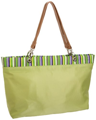 Prezzo Microfiber Wide Striped Tote