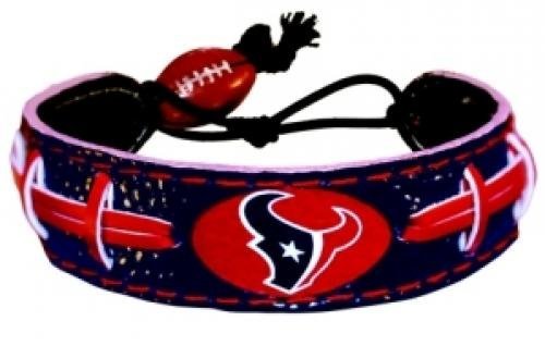 Caseys Distributing 4421402195 Houston Texans Team Color Football Bracelet